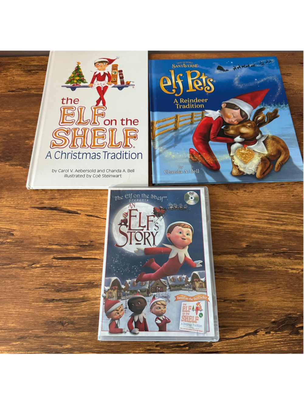 Elf on the Shelf Christmas Book & DVD Bundle 2 Books An Elf's Story